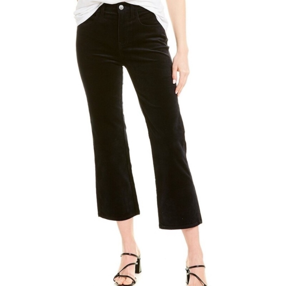 CURRENT/ELLIOTT The Vanessa Velvet Pants in Dark Navy
